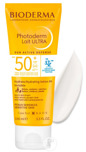 Bioderma Photoderm Lait Ultra IP50+ Peaux Sensibles Tube 100ml-3