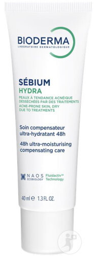 Bioderma Sébium Hydra Peaux À Tendance Acnéiques Sous Traitement Contre L'Acné Tube 40ml