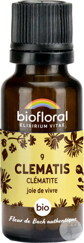 Biofloral 09 Clematis Clématite Fleur De Bach Granules Bio 19,5g