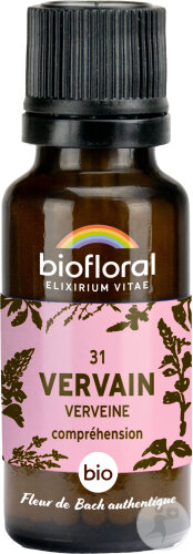 Biofloral 31 Vervain Verveine Fleur De Bach Granules Bio 19,5g