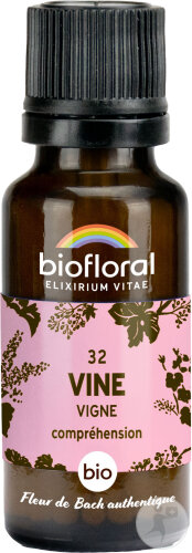 Biofloral 32 Vine Vigne Fleur De Bach Granules Bio 19,5g