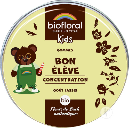 Biofloral Enfants Bon Élève Gommes Bio 45g