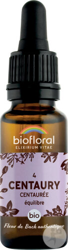 Biofloral Fleurs De Bach 04 Centaurée Équilibre Et Calme Bio 20ml