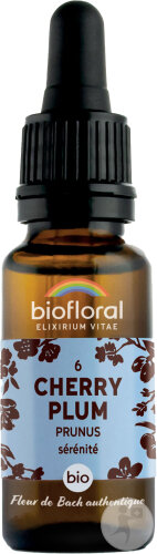 Biofloral Fleurs De Bach 06 Cherry Plum/Prunus Confiance Et Sérénité Bio 20ml