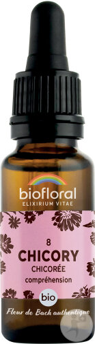 Biofloral Fleurs De Bach 08 Chicory/Chicorée Compréhension Et Acceptation Bio 20ml