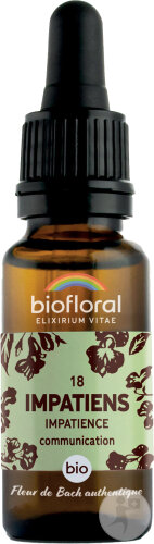 Biofloral Fleurs De Bach 18 Impatience Communication Et Sociabilité Bio 20ml