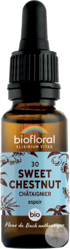 Biofloral Fleurs De Bach 30 Sweet Chestnut Châtaignier Courage Et Espoir Bio 20ml