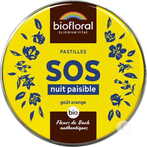 Biofloral SOS Secours Nuit Paisible Pastilles Bio 50g
