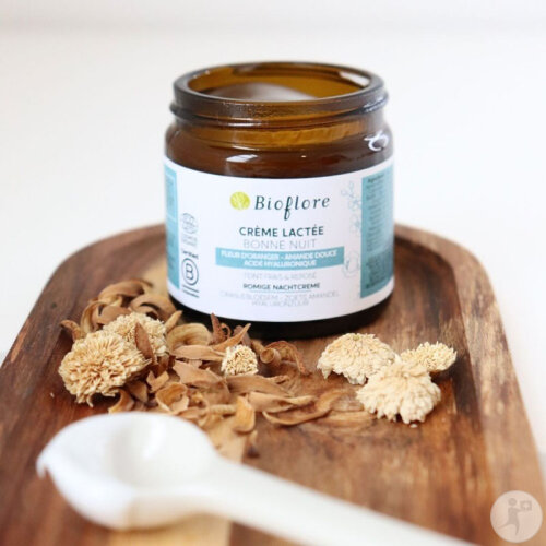 Bioflore Crème Lactée Bonne Nuit Teint Frais Et Reposé acide Hyaluronique Fleur Oranger 60g-2