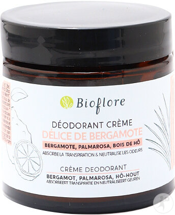 Bioflore Déodorant Crème Délice De Bergamote Sans Bicarbonate 50g