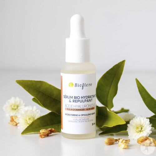 Bioflore Sérum Bio Hydratant Repulpant Fleur Oranger Sans Eau Ajoutée 2% Acide Hyaluronique 30ml-2