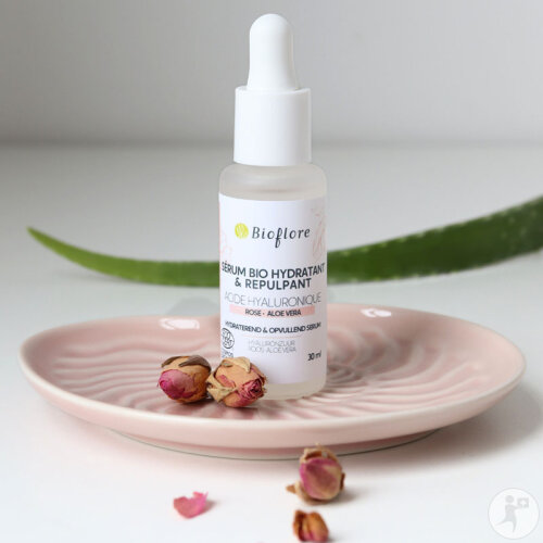 Bioflore Sérum Bio Hydratant Repulpant Rose De Damas Sans Eau Ajoutée 2% Acide Hyaluronique 30ml-6