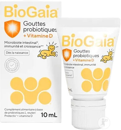 Biogaia Gouttes + Vitamine D Dès La Naissance 10ml