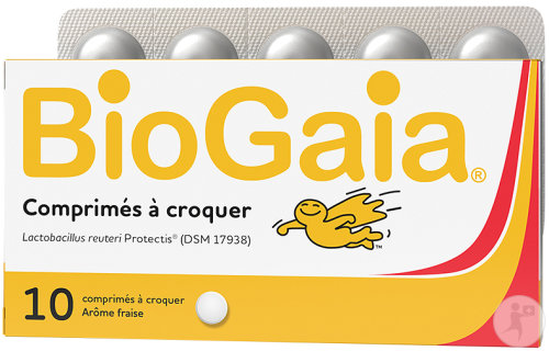 BioGaia Lactobacillus Reuteri Protectis Arôme Fraise 10 Comprimés À Croquer