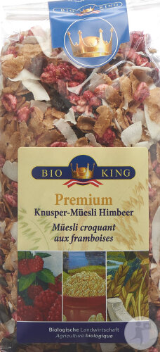 Bioking Premium Muesli Croquant Framboise Bio 375g