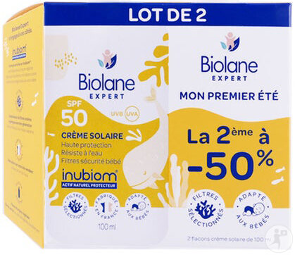 Biolane Expert Crèmes Solaire IP50 Tubes 2x50ml