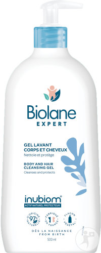 Biolane Expert Gel Lavant Corps Et Cheveux Toutes Peaux Flacon-Pompe 500ml