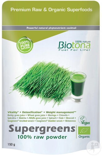 Biotona Supergreens Raw Bio 150g