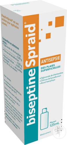 BiseptineSpraid Solution Antiseptique Pour Application Cutanée Flacon 125ml