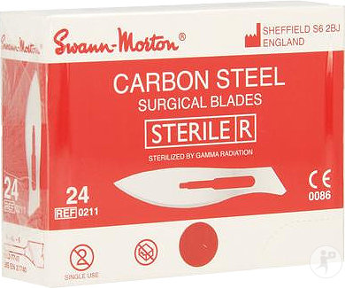 Bistouris S.M Lames Sterile N24 100 Pièces