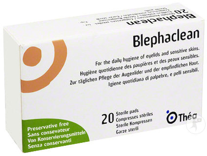 Blephaclean Hygiène Paupières 20 Compresses Stériles