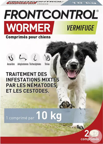 Boehringer Frontcontrol Wormer Chien 2 Comprimés