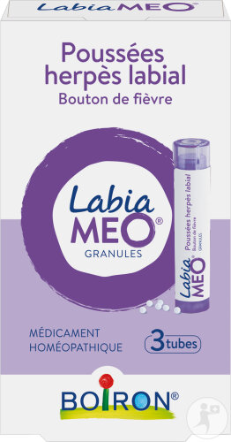 Boiron Labiaméo Poussées Herpès Labial 3 Tubes Granules
