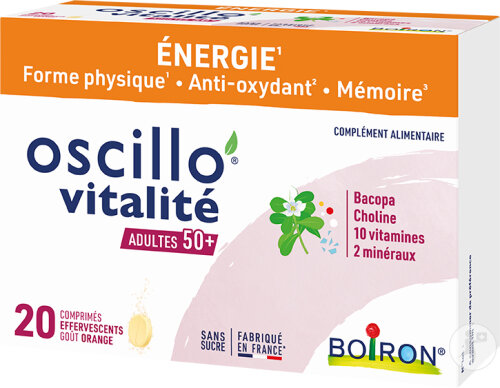 Boiron Oscillo’ Vitalité Adultes 50+ 20 Comprimés