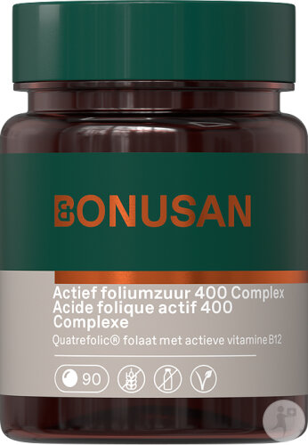 Bonusan Acide Folique Actif 400mcg Plus Complément Alimentaire 90 Comprimés