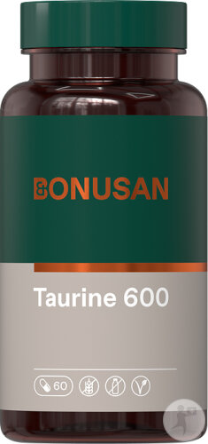 Bonusan Taurine 600mg Complément Alimentaire 60 Capsules