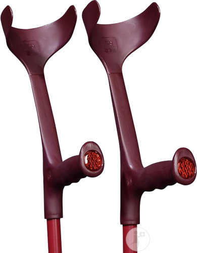 Bota Canne - Béquille Alu Aubergine 76-96cm 1 Paire