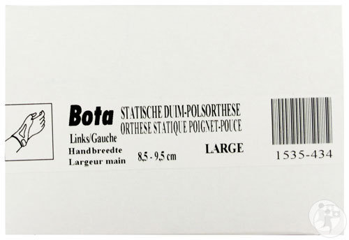 Bota Orthèse Statique Poignet-Pouce Skin Gauche Large 8,5-9,5cm Pièce 1