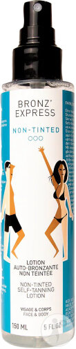 Bronz'Express Lotion Auto-Bronzante Non Teintée Visage Et Corps 150ml