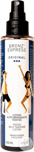 Bronz'Express Lotion Auto-Bronzante Teintée Visage Et Corps 150ml