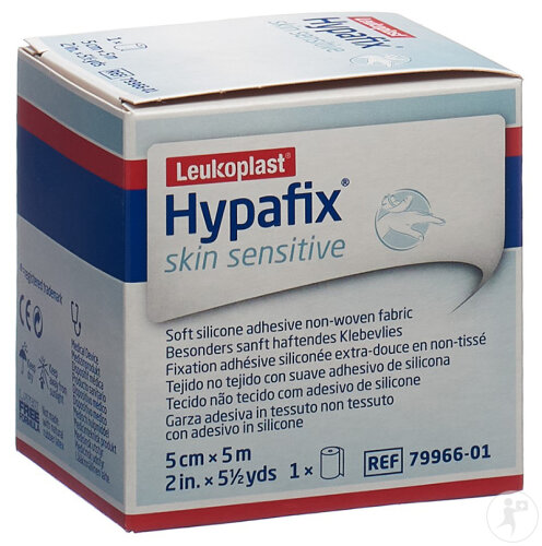 Bsn Medical Hypafix Skin Sensitive Fixation Adhésive Siliconée Extra-Douce 5cmx5m 1 Pièce
