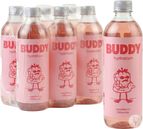 Buddy Hydration Framboise Hibiscus 6x500ml