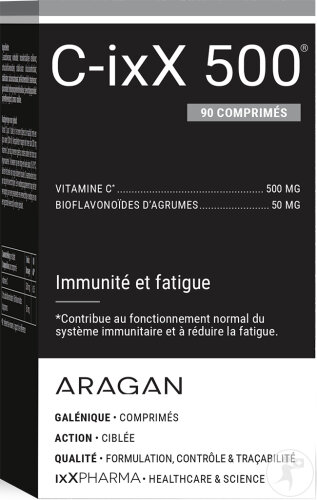 ixX Pharma C-ixX 500 Vitamine C 500mg Immunité 90 Comprimés