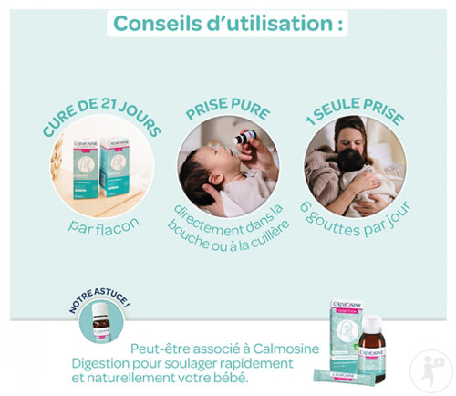 Calmosine Microbiotique CLQ Dès La Naissance Flacon Compte-Gouttes 8ml-4