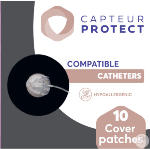 Capteur Protect Patches Noir Cover Catheter 10 Pièces