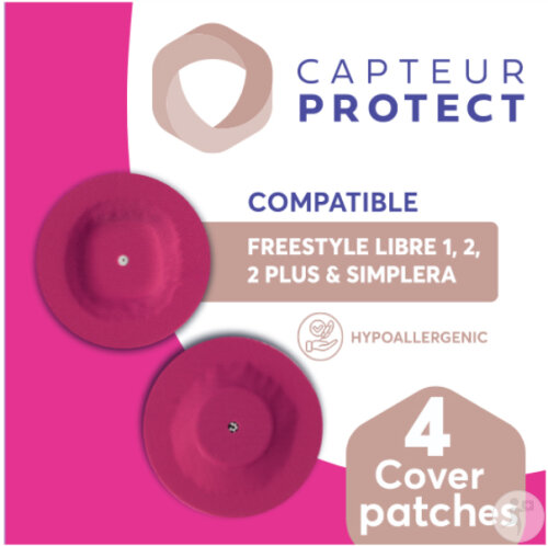 Capteur Protect Patches Rose Cover Freestyle Libre 2/2+ Simplera 4 Pièces