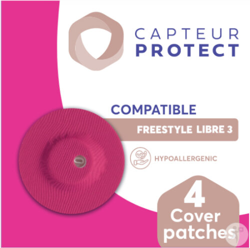 Capteur Protect Patches Rose Cover Freestyle Libre 3 4 Pièces