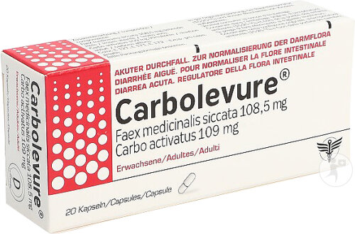 Carbolevure Capsules Adultes 20 Pièces