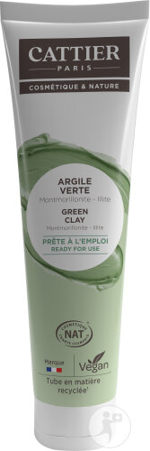Cattier Argile Verte Prête À L'Emploi Visage Et Corps Tube 100ml