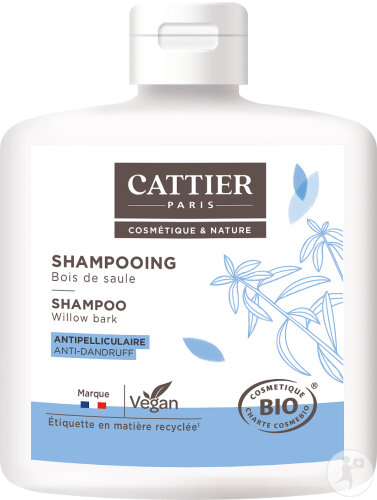 Cattier Shampoing Bois De Saule Antipelliculaire Bio Flacon 250ml