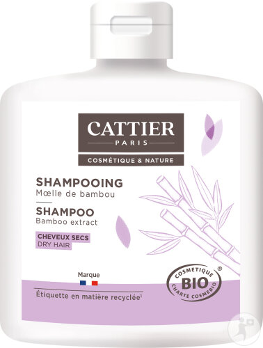 Cattier Shampoing Moelle De Bambou Cheveux Secs Flacon 250ml