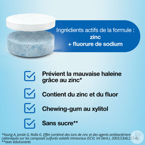 CB12 Boost Chewing Gum Sans Sucre Menthe Forte 10 Pièces-2