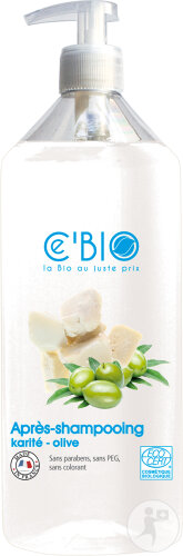 Cebio Après Shampoing Karité Olive Bio Flacon-Pompe 500ml