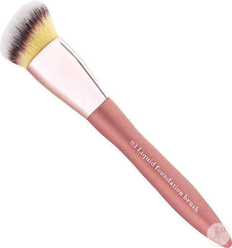 Cent Pur Cent Flat Kabuki/Pinceau Fond de Teint Liquide 1 Pièce