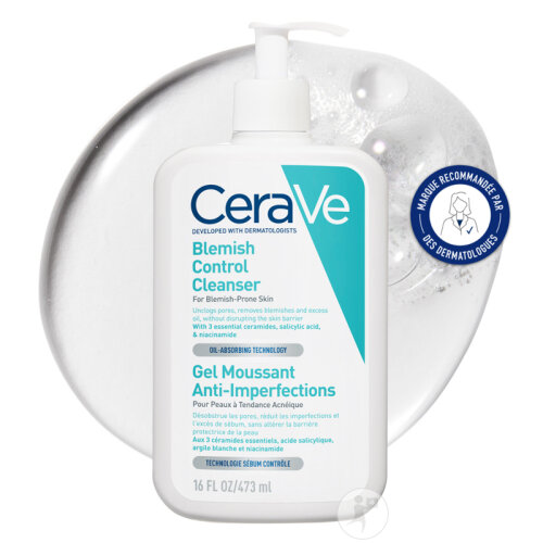 Cerave Acné Gel Moussant Anti-Imperfections Visage Et Corps 473ml-2