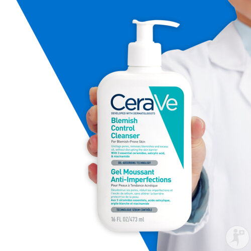 Cerave Acné Gel Moussant Anti-Imperfections Visage Et Corps 473ml-4